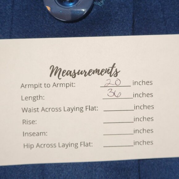 Kristen Blake Blue Lambswool Blend Coat Studio Collection Peacoat Women's Size 6 - Picture 15 of 15